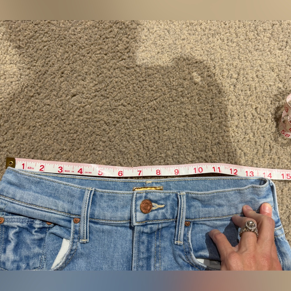 MOTHER Women’s Light Blue Jeans - Picture 8 of 10
